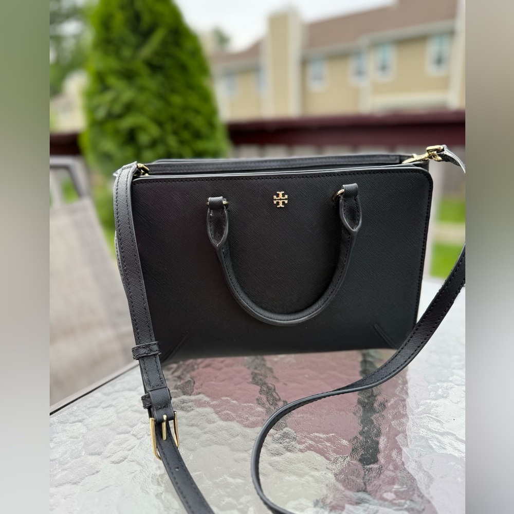 Tory Burch Black Robinson Crossbody Bag